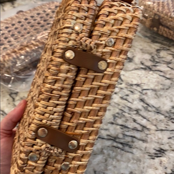 J. Crew Bags Jcrew Wicker Crossbody Bag An893 Poshmark